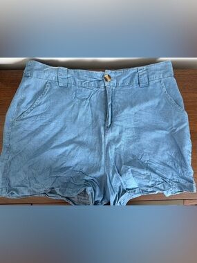 Apricot Light Blue Denim-Style Shorts